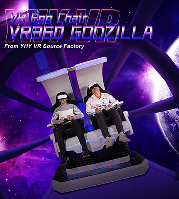 des Doppelt-9D der Spieler-VR Spiel-Maschine Stuhl-Simulator-der Erwachsen-VR Godzilla