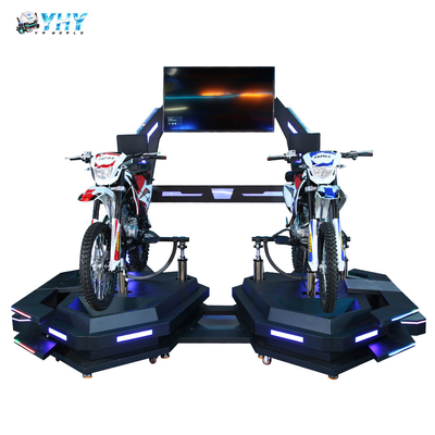 Leistungsstarker 9D VR-Simulator Virtual Reality Mountain Motorcycle für 2 Spieler