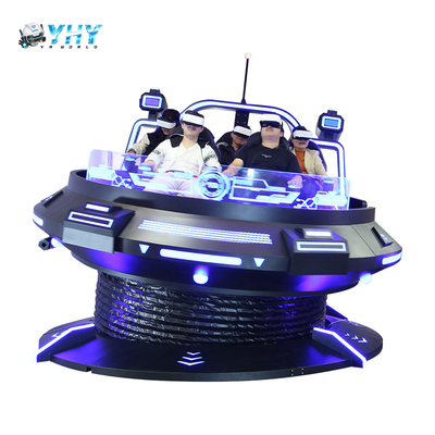 9D VR 360 UFO-Spielmaschine Dreh- und Bewegungstür Schießen Simulierte Attraktion in virtueller Realität