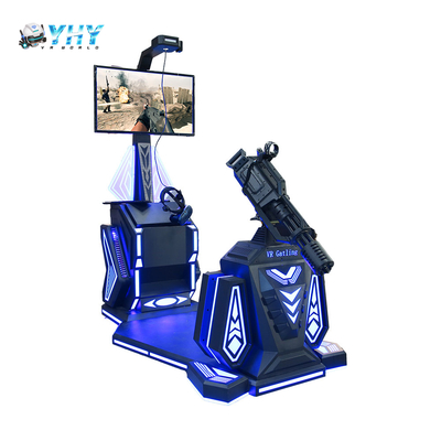 China Hersteller 9D Shooting VR Gatling Indoor Arcade Spielautomat Stehendes Shooting Gaming im Vergnügungspark