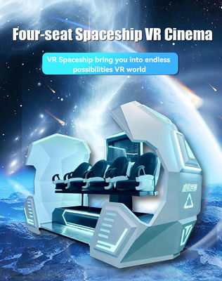 China Direktfabrik 4 Sitze VR-Kino Virtual Reality Schießsimulator Charmante Kapsel 42-Zoll-Display-Spielmaschine