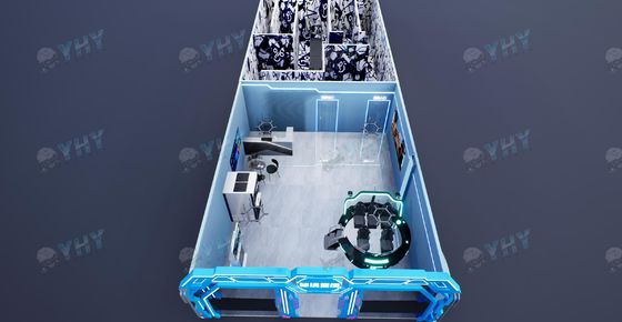 9D VR Simulator Arena VR Free Roaming Arcade Arena für 8 Spieler