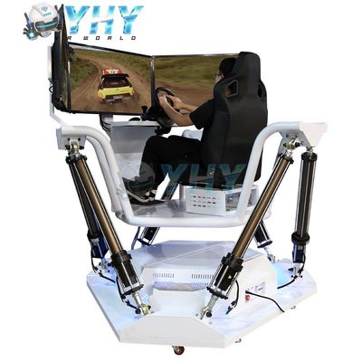 YHY Virtual Reality Six Axis Racing Car Vr Race Simulator Driving Game Equipment Theme Park Business 