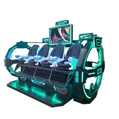 Indoor 9D VR Cinema Chair Multiplayer Shooting Game 4-Seat VR Theme Park for Shopping Malls