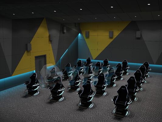 YHY Ultimate Crossing 2 9D VR Dynamisches Kino mit 360 Drehstuhl Schneller wirtschaftlicher Geschäftsbetrieb