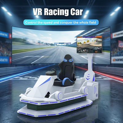 9D Virtual Reality Rennwagen Indoor Outdoor Vergnügungsausrüstung Fiberglas Anpassung Vr Driving Gaming Machine Car