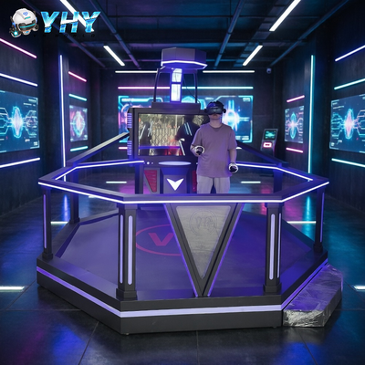 Einzelspieler VR Arcade-Gruppen Spiele Maschine 9D Jagd Schießen frei Wandern VR Kampf Simulator Schießen mit einer Waffe VR Arena