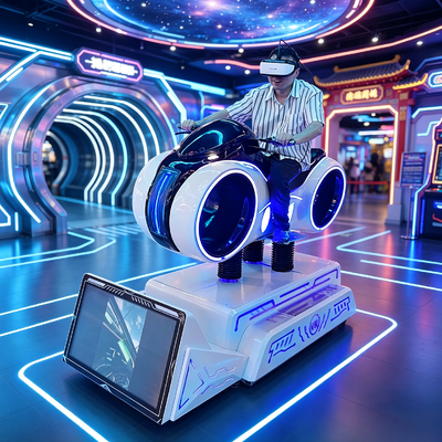 9D VR Dynamischer Motorrad-Rennsimulator Virtuelle Realität Motorrad-Fahrspielautomat für Unterhaltungsorte