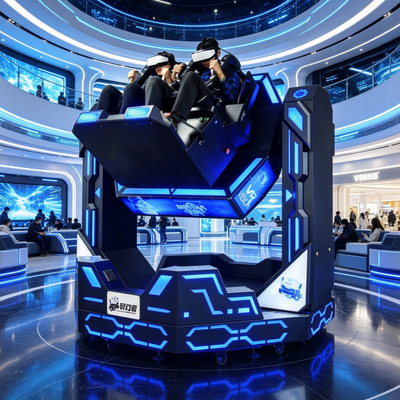 High-Yield kommerzieller VR-Themenpark Fahrt Doppelsitz 1080 Grad Achterbahn Motion Simulator