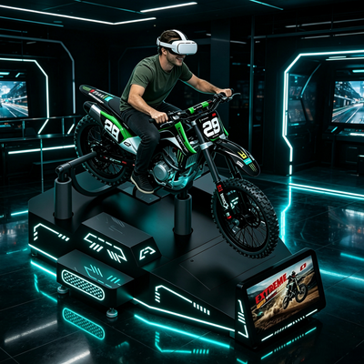 Extreme Off-Road Erfahrung Kommerzielle Einzelspieler VR Mountain Motorcycle Game Machine mit Sync Motion Feedback