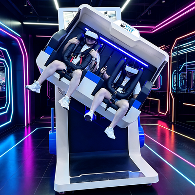 Double Revenue 2 Players 360 Degree Rotation VR Roller Coaster Arcade Simulator