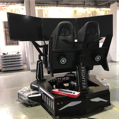 Schwarzes VR, das des Simulator-3DOF dynamische Spiele Auto-Fahrensvr läuft