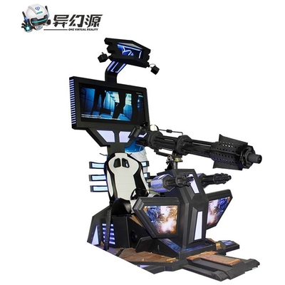 Schwarze Schießen-Simulator-Spiel-Maschine 500W der virtuellen Realität mit 42-Zoll-Bildschirm