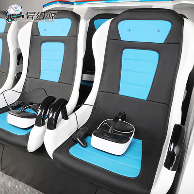 YHY 6 Sitzdes raumschiff-9D VR Simulator-Bewegungs-Stuhl Kino-Familien-des Spiel-VR im Freizeitpark