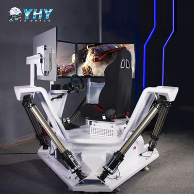 9D F1 Virtual Reality Racing Simulator VR 6 DOF 3 Screen Motion Ride