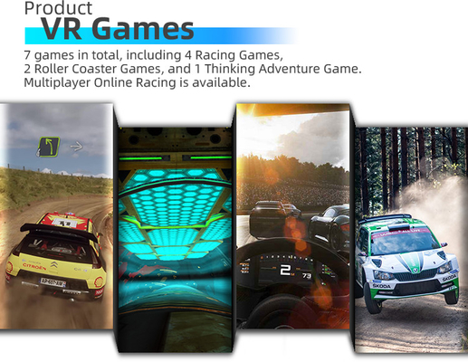 Der virtuellen Realität 2.5KW Autorennen-Spiele des Motorrad-Simulator-Wasser-Park-VR