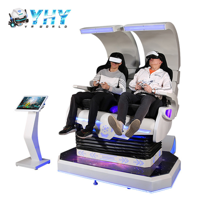 Bewegungs-Simulator-doppelter Ei-Stuhl des Godzilla-Spiel-Stuhl-VR 360 Grad-Drehen
