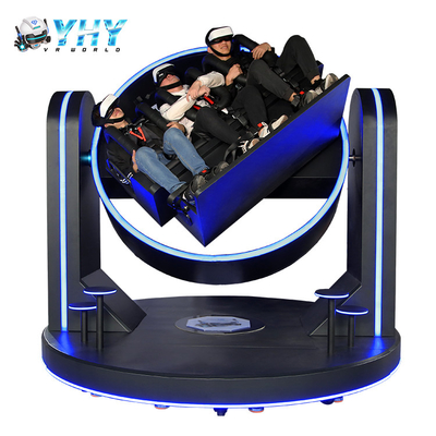 Drei Bewegt-VR Simulator-Cockpit-Superrotations-Achterbahn-Spiel der Spieler-
