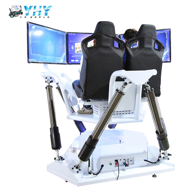 YHY VR 9D Rennwagen-Simulator mit 3 Bildschirmen, F1-Fahrspiel, Arcade-Spiele, Rennsimulator-Cockpit, Indoor-Vergnügungsspielzentrum