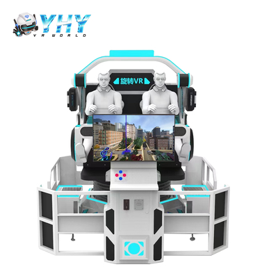 9D VR UFO 2-Sitzer Virtual Reality Roller Coaster Simulator mit 360-Grad-Rotation Indoor Spielplatz Spielmaschine