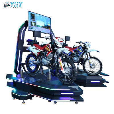 Vergnügungspark Themenpark 9d Virtual Reality Doppel-VR-Motorradsimulator