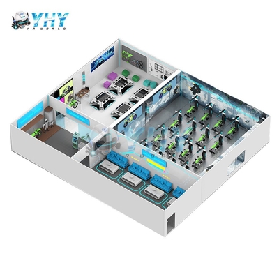 Ein-Stopp-Lösung Virtual Reality Simulator 6-Sitzer 9D Vr Motorradfahrmaschine