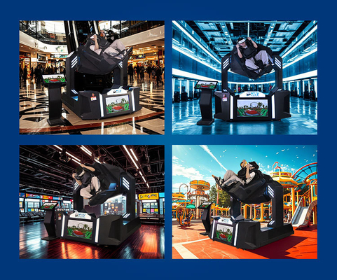 VR Achterbahn mit 32-Zoll-Bildschirm 720-Grad-Simulator Achterbahn Fliegerfahrung Maschine Indoor Game Park