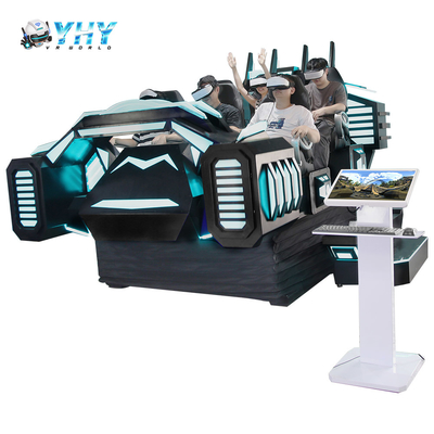 9D-Kino-Virtual-Reality-Spielautomaten, 6-Sitzer-VR-Motion-Simulator, Indoor-Einkaufszentrum, Abenteuerpark