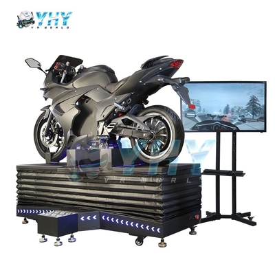 Einzelspieler-VR-Motorrad-Simulator mit Neon-Beleuchtung Arcade Virtual Reality-Ausrüstung