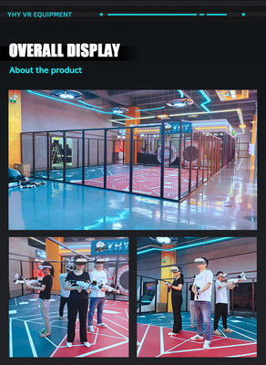 Großer Raum Indoor VR Shooting Simulator Freie Spaziergänge & Roaming Multiplayer Arena