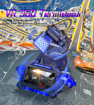 VR 360 Achterbahn VR Flight Simulator Rennen Einzelstuhl Schießen Spielautomat Virtual Reality Vergnügungspark Ausrüstung