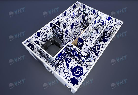 Escape Free Roam 9D Multiplayer Virtual Reality VR Shooting Arena Indoor 9D VR Set für den Einkaufszentrum