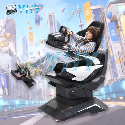 Amusement Park Ride Racing Simulator Three Screen 3 Dof Racing Simulator With Real-time Game Motion Feedback
