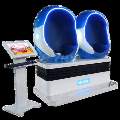 2-Spieler-Stuhl-Achterbahn-Virtual-Reality-Kino 9d Vr Ei 3dof Ledersitze Spielemaschinen-Simulator