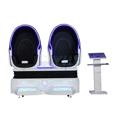 Guangzhou Fabrik VR-Vergnügungsparkausrüstung 9D VR 2-Sitzer-Ei-Stuhl-Spielmaschine