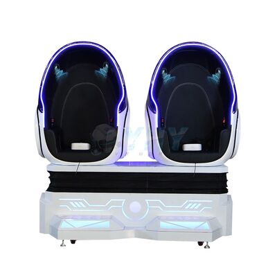 Hochwertige Doppel-Spieler Achterbahn Simulator 9d Ei 9d VR Kino Geld verdienen