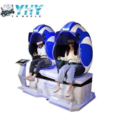 Virtual Reality 9D Game Cinema 3DOF Dynamic Platform Simulator 2 Seater VR Egg Chair Machine Indoor Playground