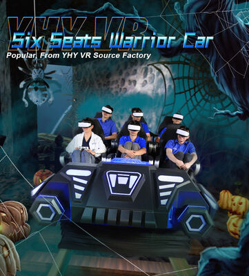 Theme Park Indoor Fiberglass & Metal Super Warship 9D Virtual Reality 6-Seat VR Motion Dynamic Cinema