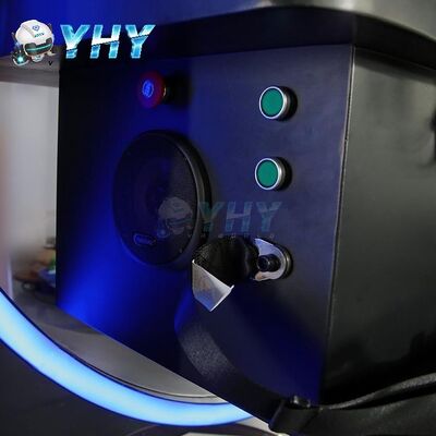 360-Roller Coaster VR-Simulator 3 Sitzplätze Ausrüstung 9D VR-Spielmaschine mit 21 Zoll All-in-One-Bildschirm-Simulationsfahrten Vergnügungspark