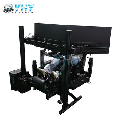 YHY 4DOF Sim Racing Cockpit mit Aluminiumlegierungsstruktur und 3-Bildschirm-Motion Racing Simulator