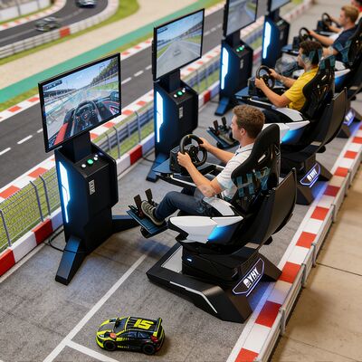 YHY VR Multiplayer AR Racing Simulator mit individuell angepassten Rennstrecken für einen realistischen Wettbewerb