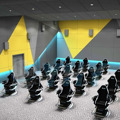 Flying Cinema kundenspezifischer Werk Dynamic Motion Simulator Multiplayer Kino VR Unterhaltung 9D Motion Chair