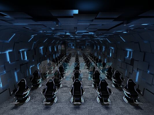Anpassbares 9D-Fliegendes VR-Kinosystem Virtual Reality Ultimate Crossing VR Dynamisches Kino für Abenteuerparks