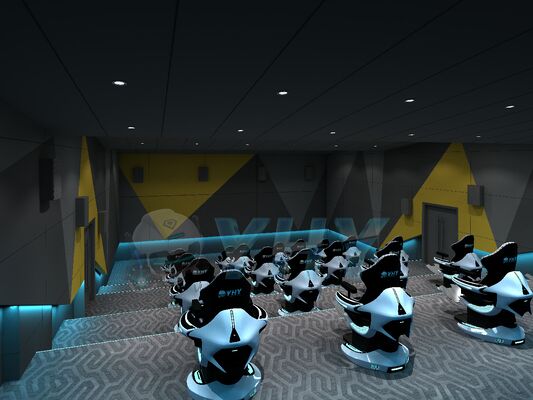 YHY Ultimate Crossing 2 9D VR Dynamic Cinema One-Stop-Lösungen mit 3-DOF-Bewegungsplattform-Unterstützung