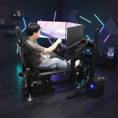 Four-Axis Large-scale Motion-sensing Racing Simulator Cockpit Game Console G-force Car Dynamic Seat Complete Equipment Set