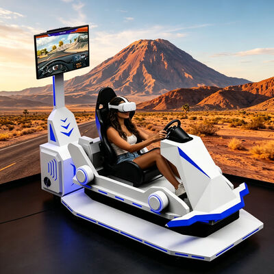 9D Virtual Reality Rennwagen Indoor Outdoor Vergnügungsausrüstung Fiberglas Anpassung Vr Driving Gaming Machine Car