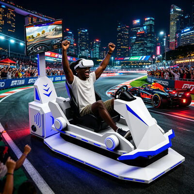 Real Feel 9D Virtual Reality VR Racing Outdoor Car Sports Simulator Mall Spielzentrum