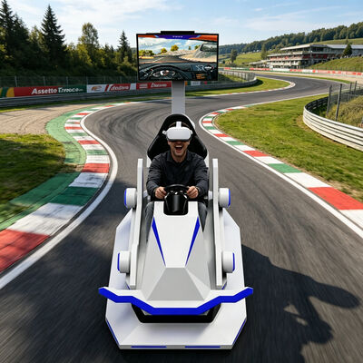 Real Feel 9D Virtual Reality VR Racing Outdoor Car Sports Simulator Mall Spielzentrum