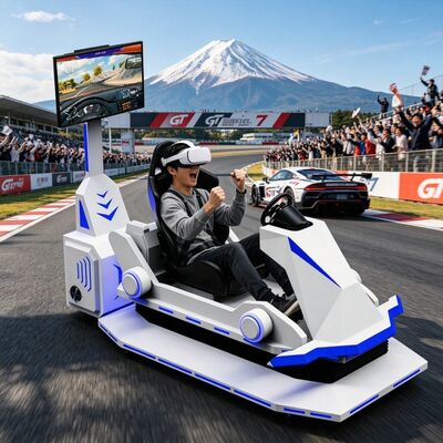 VR-Rennsimulator, 3DOF-Plattform, Rennwagen-Fahrsimulator, Geschwindigkeits-Rennspiel, Arcade-Maschine, VR-Spielmaschine
