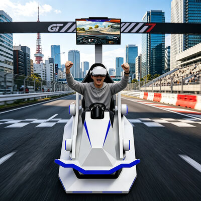 VR-Rennsimulator, 3DOF-Plattform, Rennwagen-Fahrsimulator, Geschwindigkeits-Rennspiel, Arcade-Maschine, VR-Spielmaschine